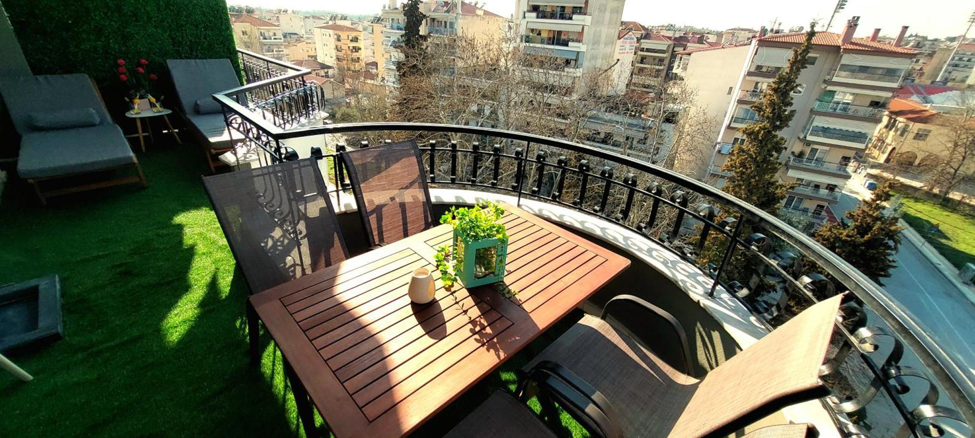 Sky View Suite Serres Eksteriør billede
